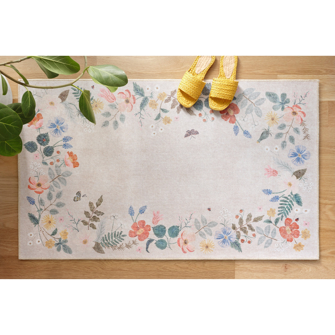 Rifle Paper Co. x Loloi Atelier Cream 2'-3" x 3'-9" Accent Rug