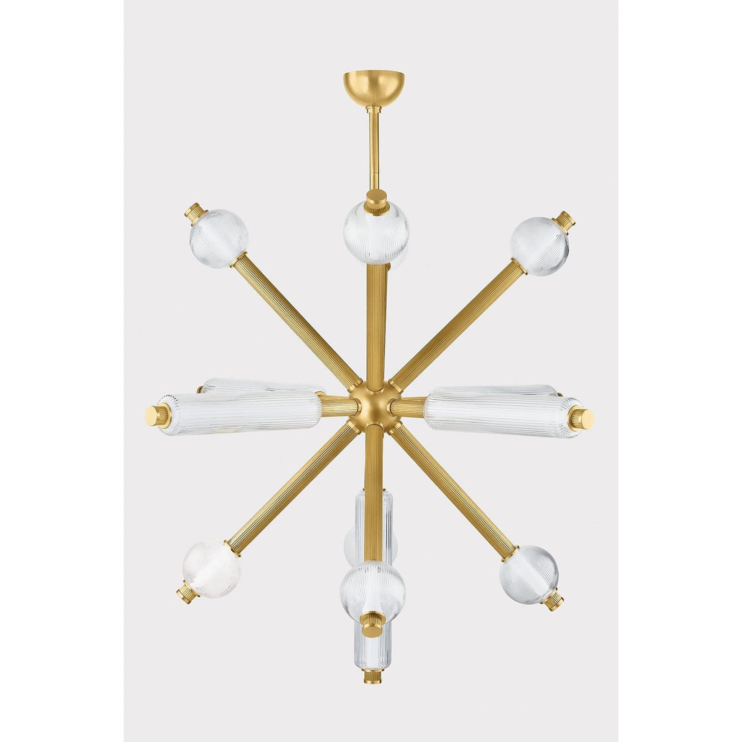 Atom Chandelier - Vintage Brass 13 Lights