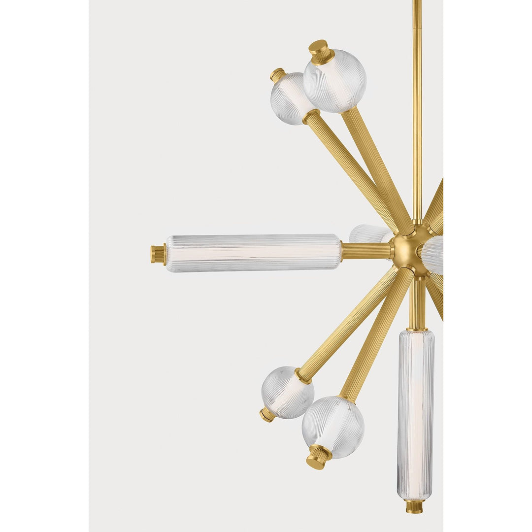 Atom Chandelier - Vintage Brass 13 Lights