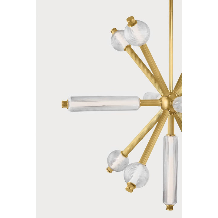 Atom Chandelier - Vintage Brass 13 Lights