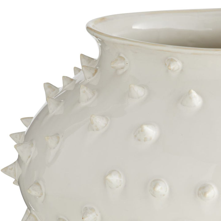 Atticus Short Vase - White
