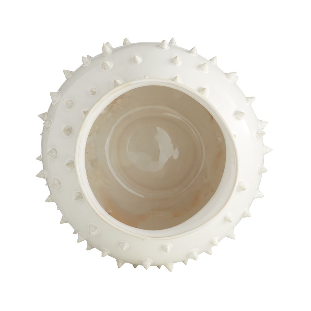 Atticus Short Vase - White