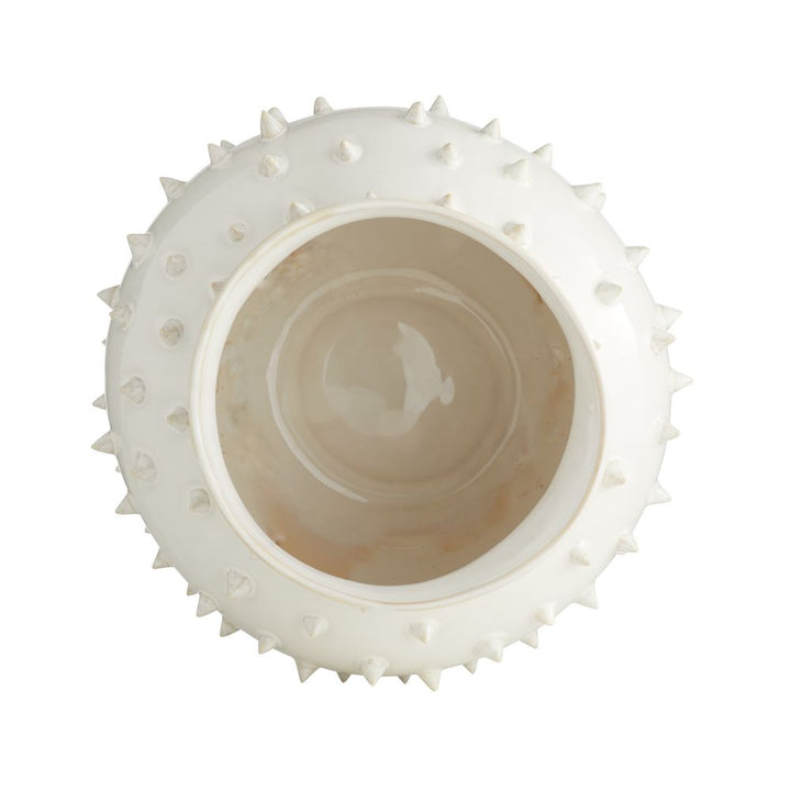Atticus Short Vase - White