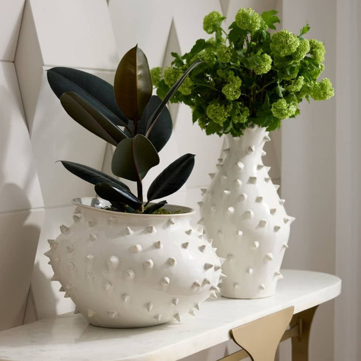 Decorative Objects Atticus Short Vase - White