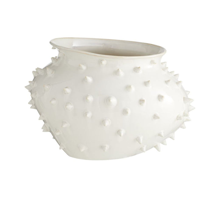 Atticus Short Vase - White