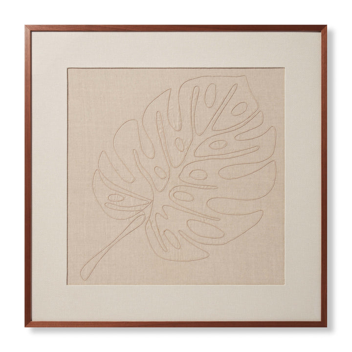 Loloi Monstera Natural / Beige 3' X 3' Wall Art