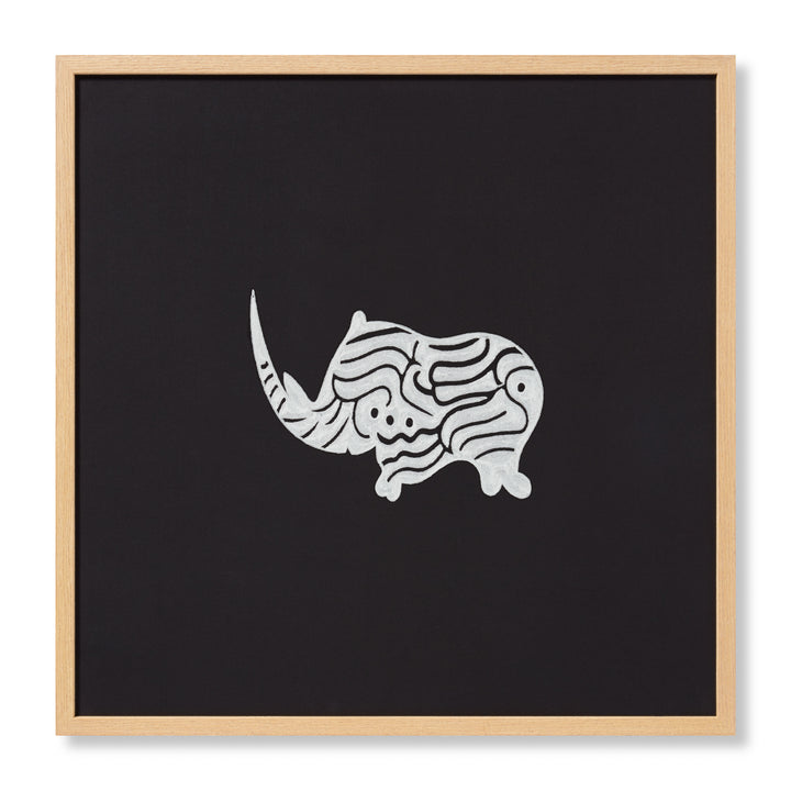 Loloi Kifaru Black / Ivory 2'-4" X 2'-4" Wall Art