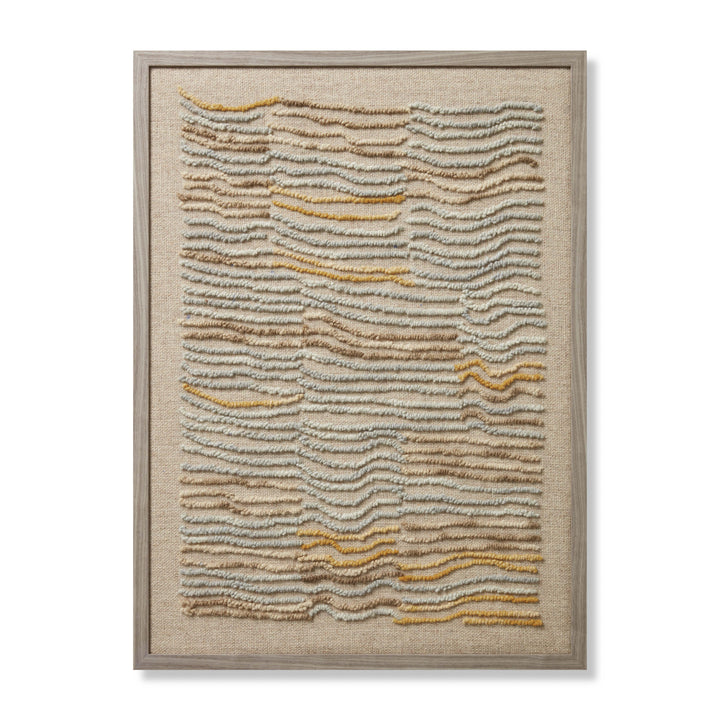 Loloi Bora Grey / Gold 2'-5" x 3'-4" Wall Art