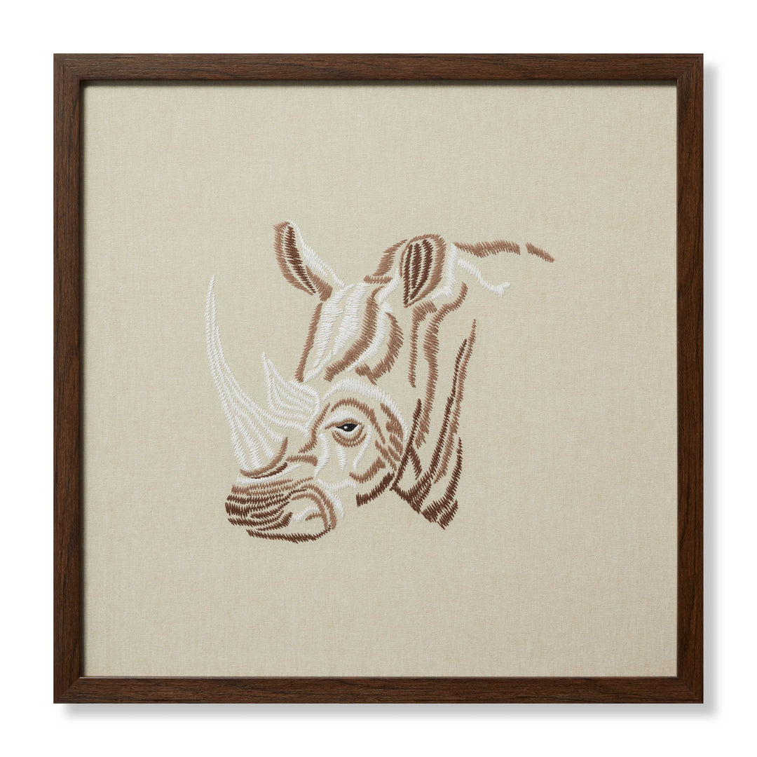 Loloi Black Rhino Beige / Ivory 2' X 2' Wall Art