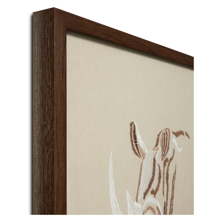 Loloi Black Rhino Beige / Ivory 2' X 2' Wall Art