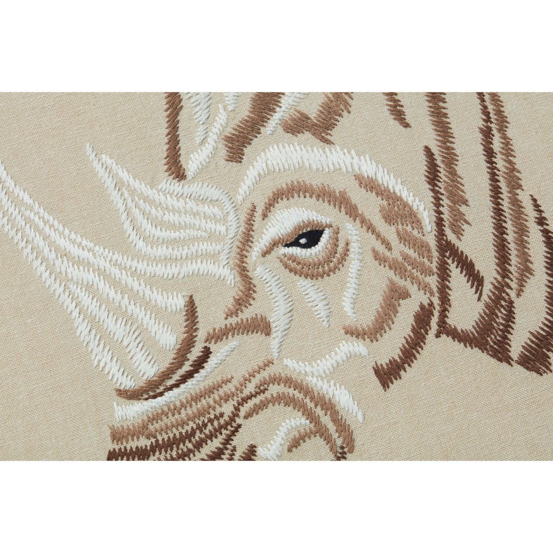 Loloi Black Rhino Beige / Ivory 2' X 2' Wall Art