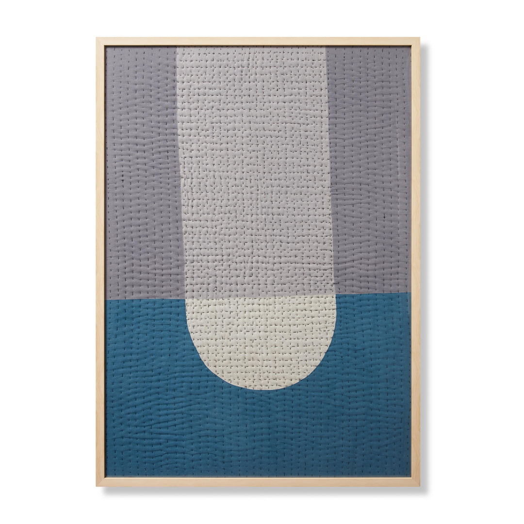 Loloi Bullet Point Blue / Grey 3'-4" x 4'-8" Wall Art