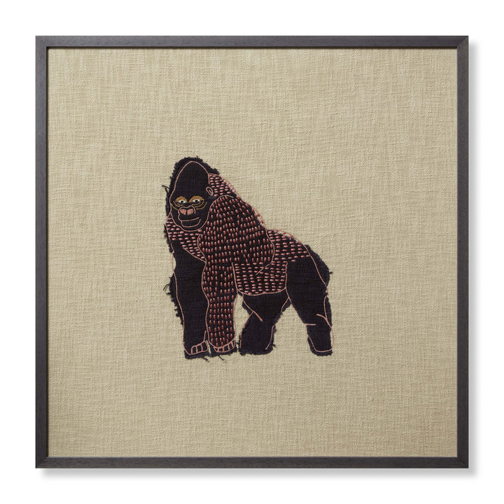 Loloi Girl-Rilla Beige / Brown 2'-6" X 2'-6" Wall Art