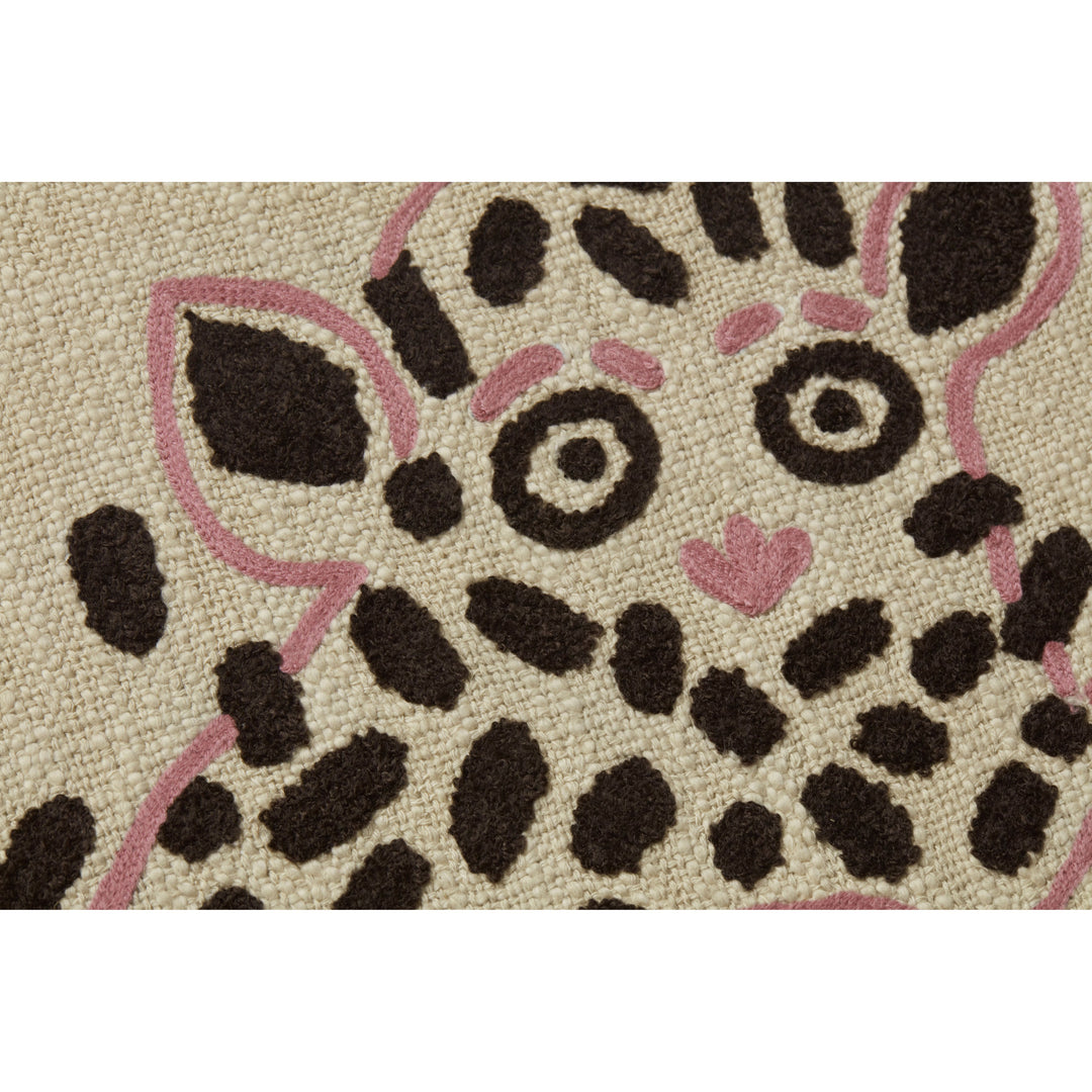 Loloi Lucky Lemur Beige / Pink 2'-6" X 2'-6" Wall Art