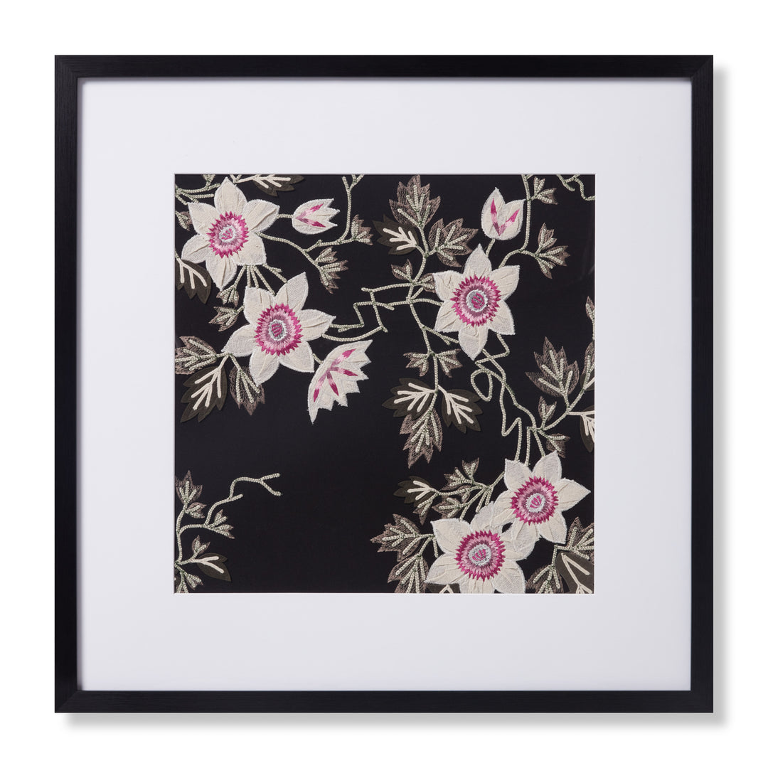 Loloi Passion Vine Black / Ivory 2'-6" X 2'-6" Wall Art