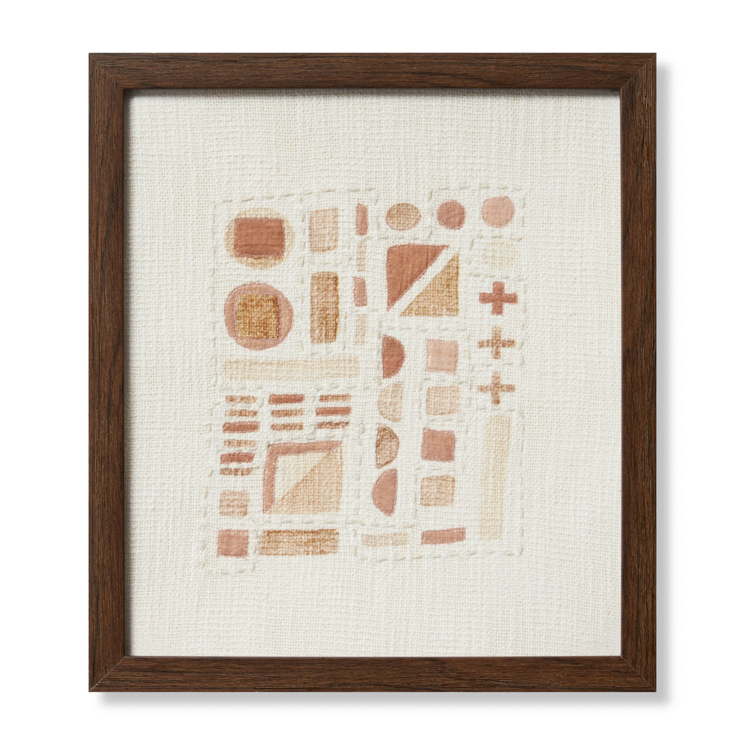 Loloi Sedac Ivory / Rust 1'-8" X 1'-8" Wall Art