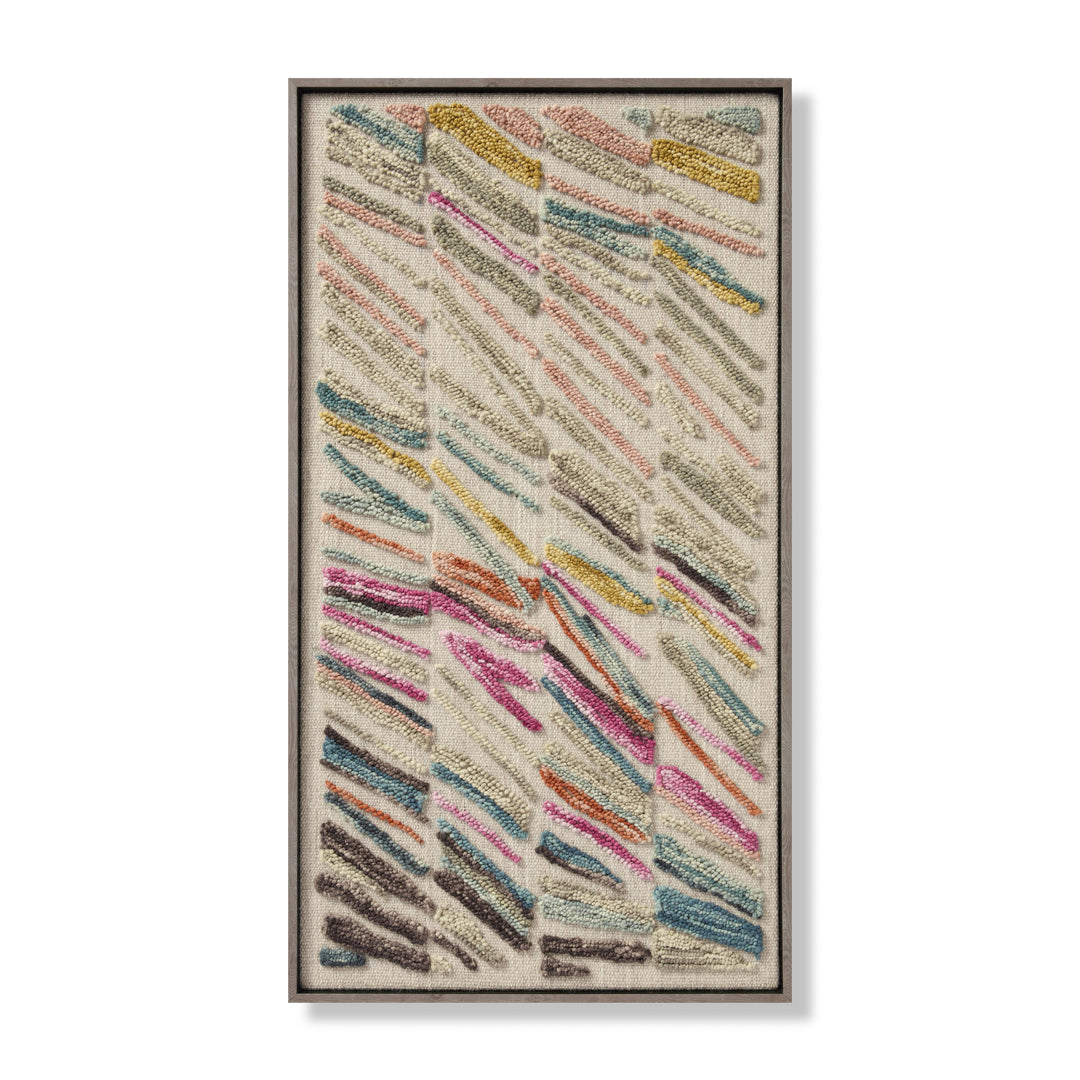 Loloi Swept Up Beige / Multi 4'-4" X 2'-4" Wall Art