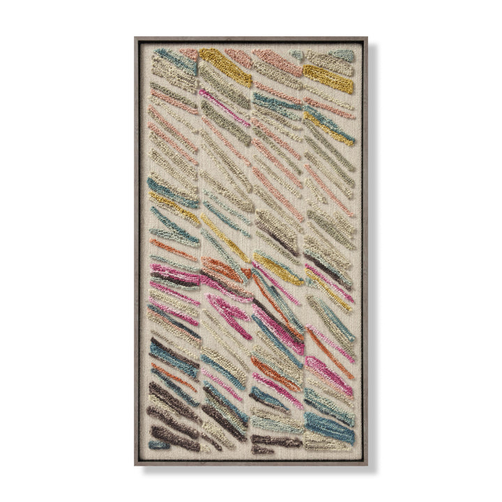 Loloi Swept Up Beige / Multi 4'-4" X 2'-4" Wall Art