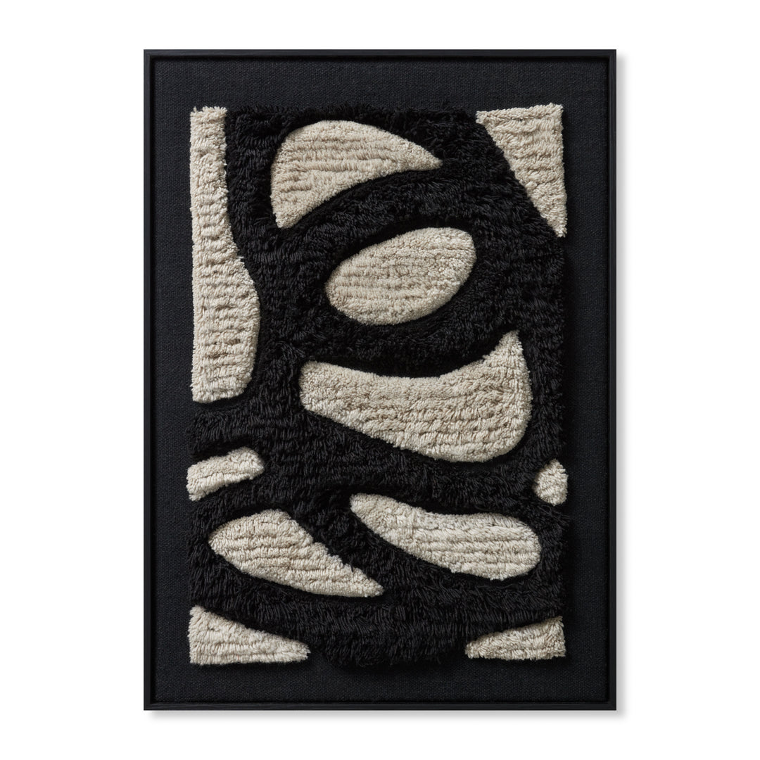 Loloi Limitations Black / Ivory 2'-8" x 3'-8" Wall Art