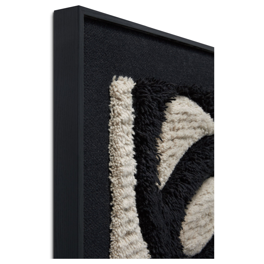 Loloi Limitations Black / Ivory 2'-8" x 3'-8" Wall Art