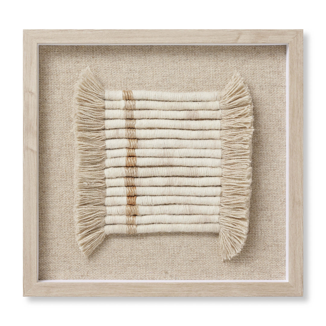 Loloi All Coiled Up Ivory / Natural 1'-9" x 1'-10" Wall Art