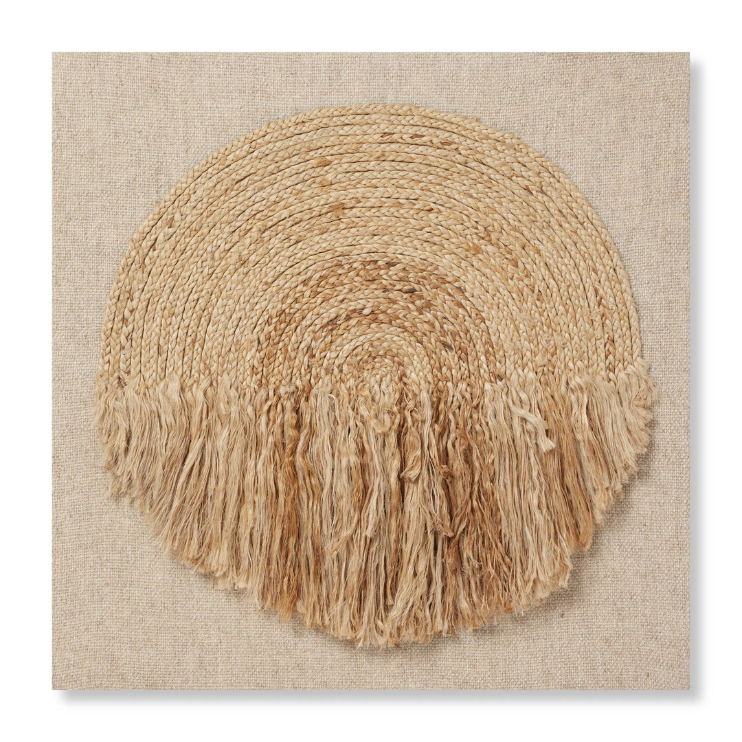 Loloi Afternoon Sunshine Natural / Beige 2'-5" x 2'-5" Wall Art