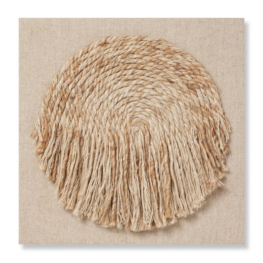 Loloi Baby Sunshine Natural / Beige 2'-5" x 2'-5" Wall Art