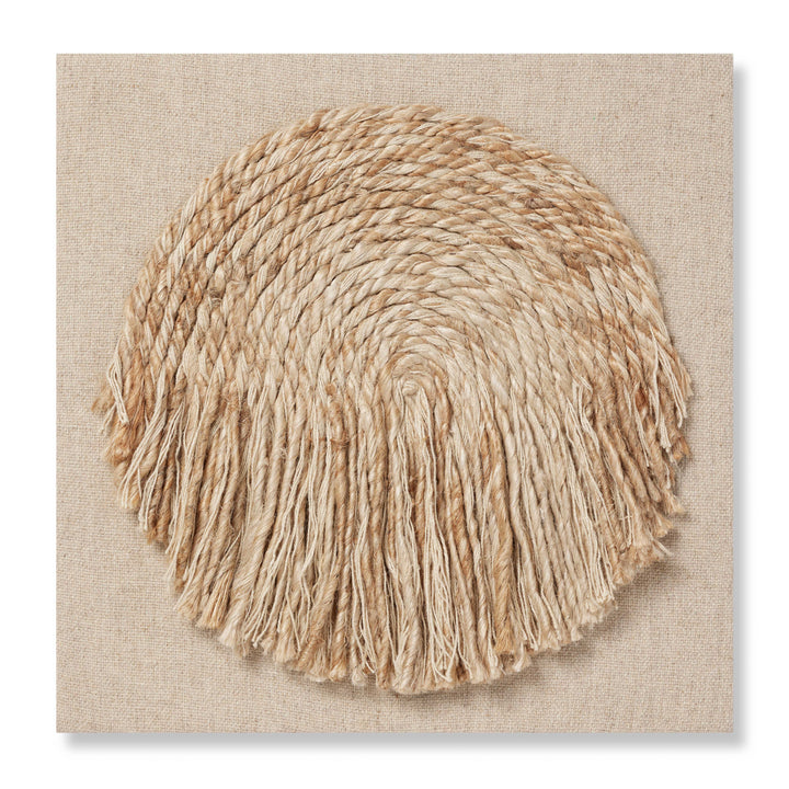 Loloi Baby Sunshine Natural / Beige 2'-5" x 2'-5" Wall Art