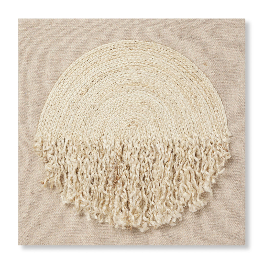 Loloi Morning Sunshine Ivory 2'-5" x 2'-5" Wall Art