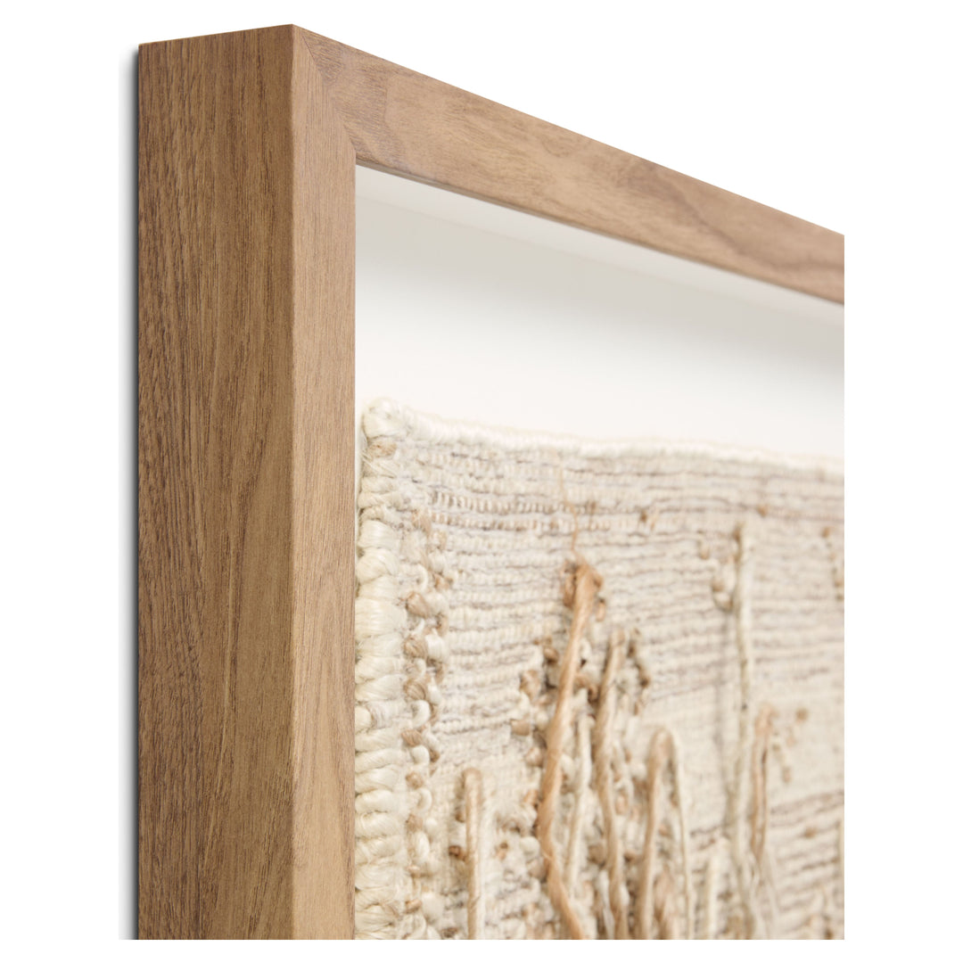 Loloi Natural Falls Beige / Ivory 2'-9" x 3'-11"   Wall Art