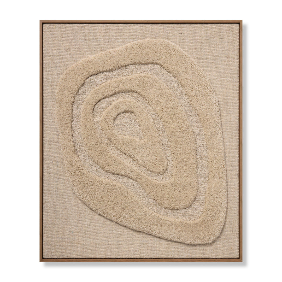 Loloi Oyster Of My Eye Beige / Beige 2'-8" x 3'-2" Wall Art