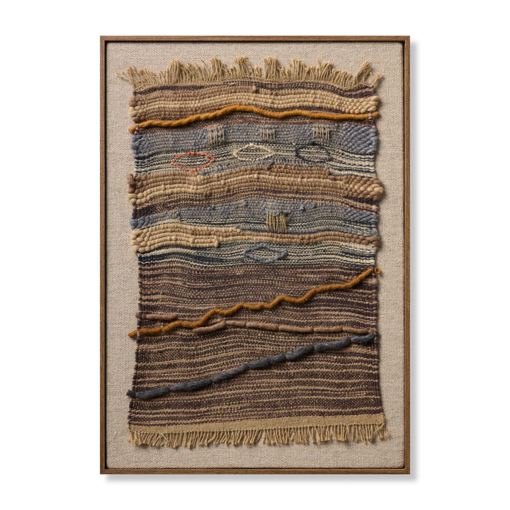 Loloi Landfall Brown / Orange 2'-7" x 3'-4" Wall Art