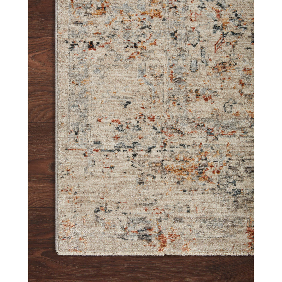 Loloi Axel Silver / Spice 2'-6" x 8'-0" Runner Rug