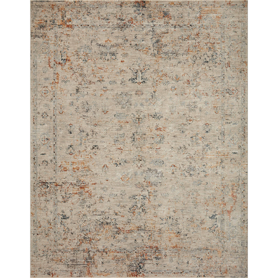 Loloi Axel Silver / Spice 2'-6" x 8'-0" Runner Rug