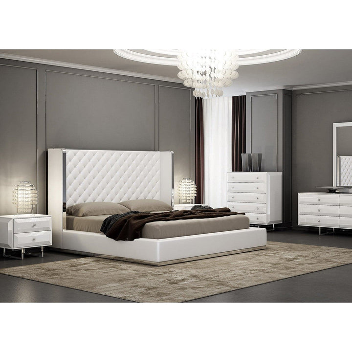 Abrazo King Bed-Whiteline Modern Living-WHITELINE-BK1356P-BLK-BedsBlack-7-France and Son