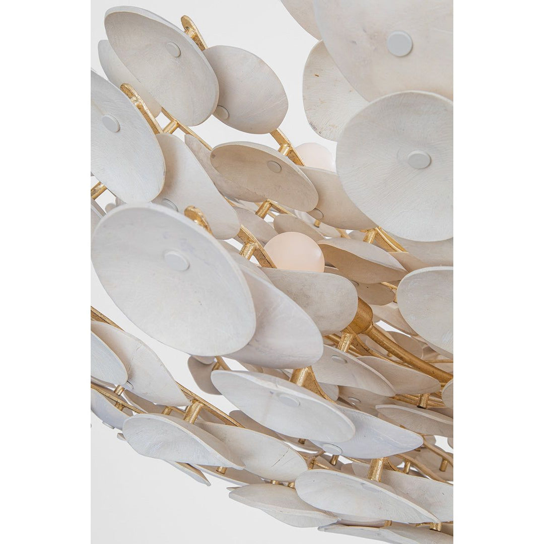 Aimi Chandelier - Vintage Gold Leaf 12 Lights