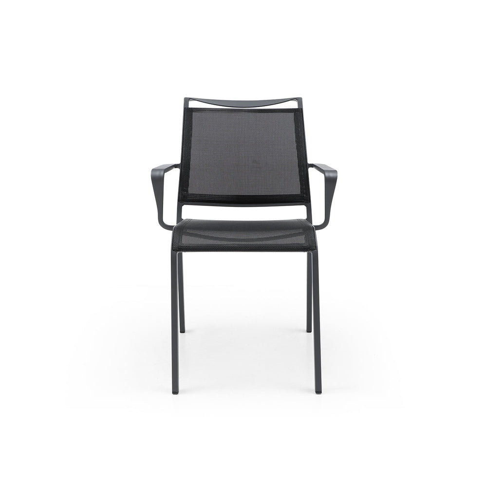 Aloha Outdoor Dining Armchair-Whiteline Modern Living-WHITELINE-DAC1566-GRY-Outdoor Dining Chairs-2-France and Son