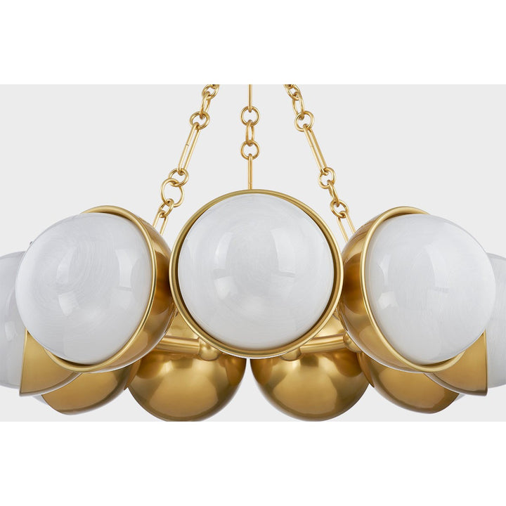 Althea Chandelier - Vintage Polished Brass 9 Lights