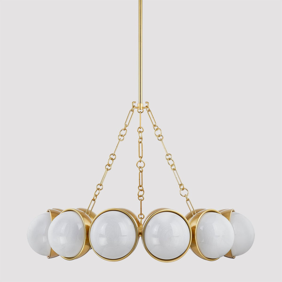 Althea Chandelier - Vintage Polished Brass 12 Lights