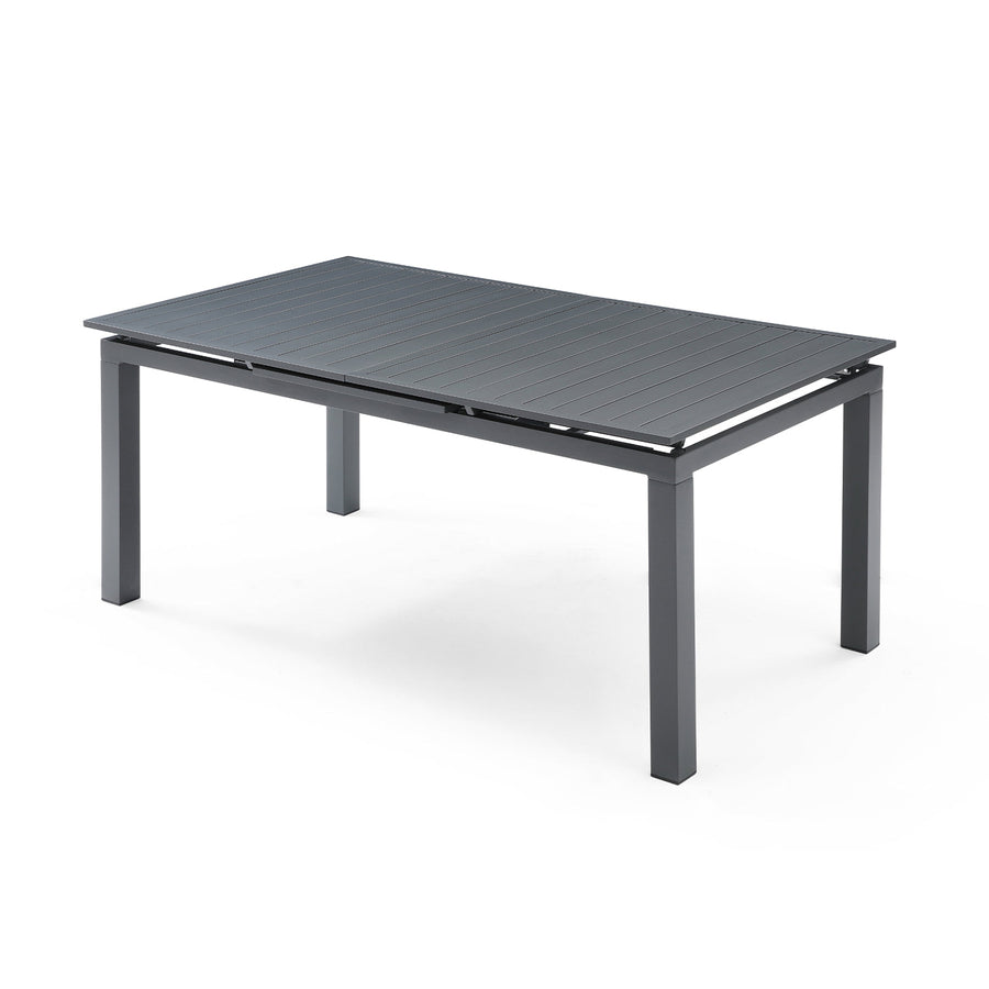 Alum Outdoor Extendable Dining Table-Whiteline Modern Living-WHITELINE-DT1567-GRY-Dining Tables-1-France and Son