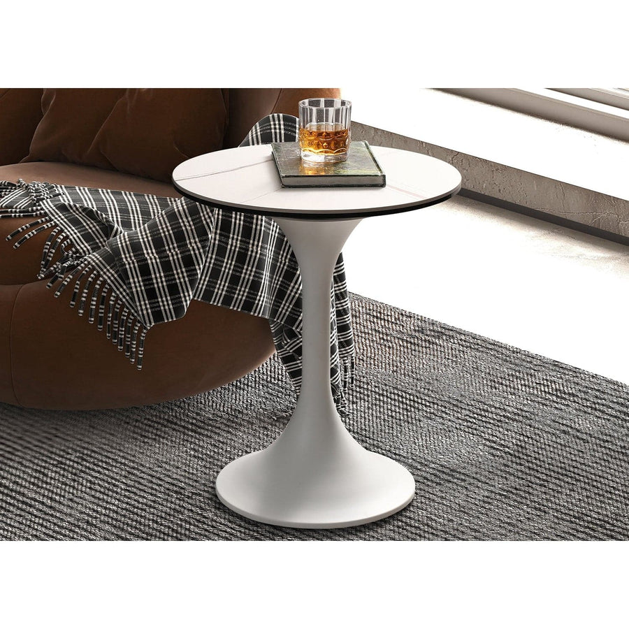 Amarosa Side Table-Whiteline Modern Living-WHITELINE-ST1719-WHT-Side Tables-1-France and Son