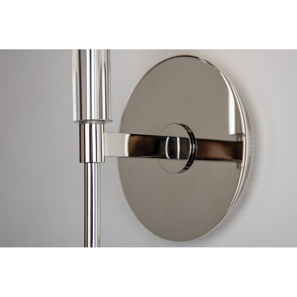 Wall Lighting Amherst 1 Light Wall Sconce Polished Nickel