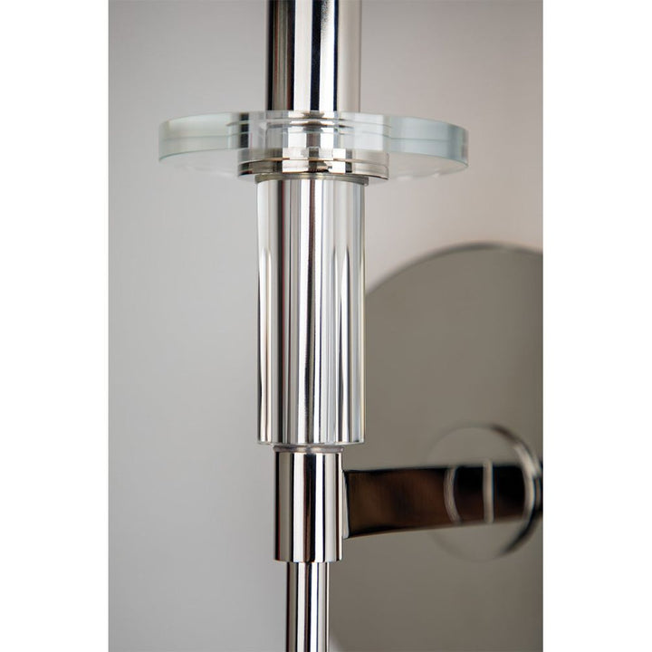 Amherst 1 Light Wall Sconce Polished Nickel