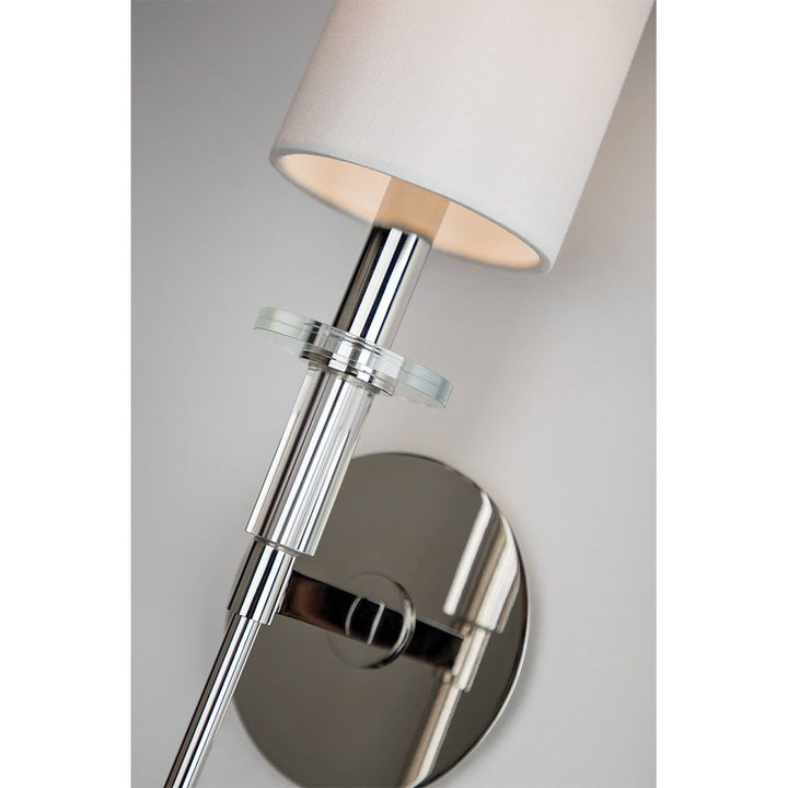 Amherst 1 Light Wall Sconce Polished Nickel