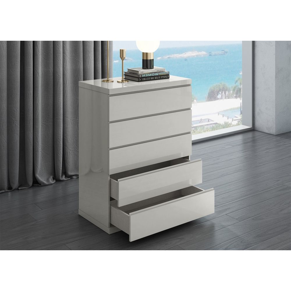 Anna Highboy Chest of Drawers - White