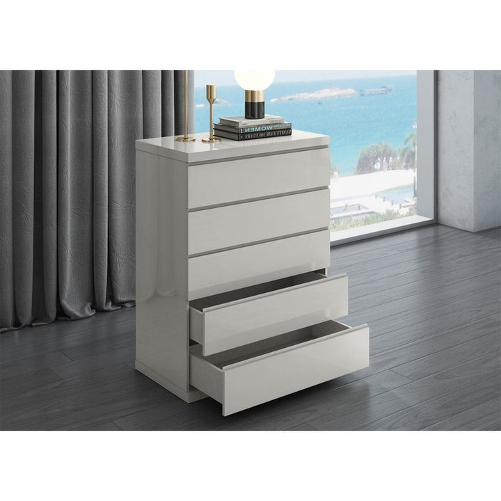 Anna Highboy Chest of Drawers - White