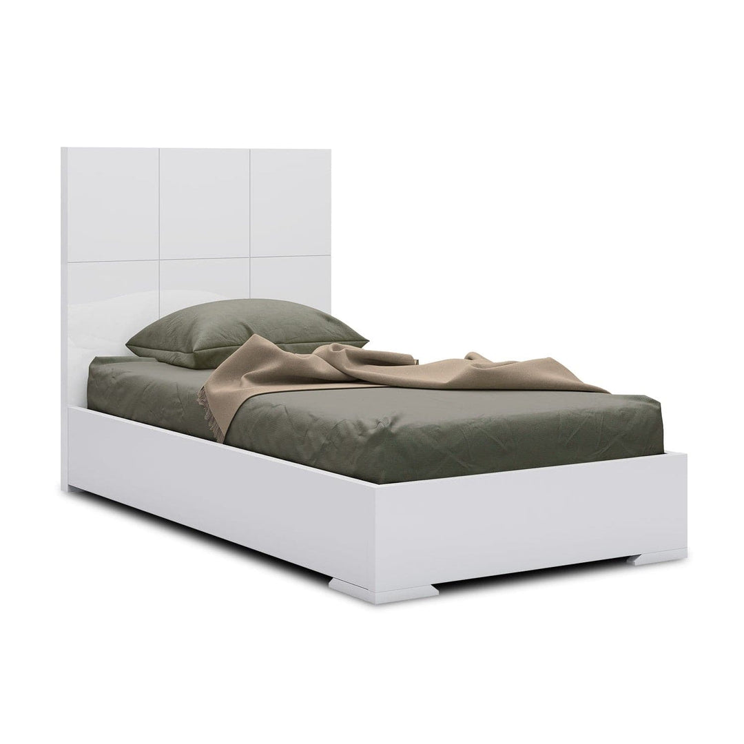 Anna Bed-Whiteline Modern Living-WHITELINE-BT1207-WHT-BedsWhite-Twin-10-France and Son