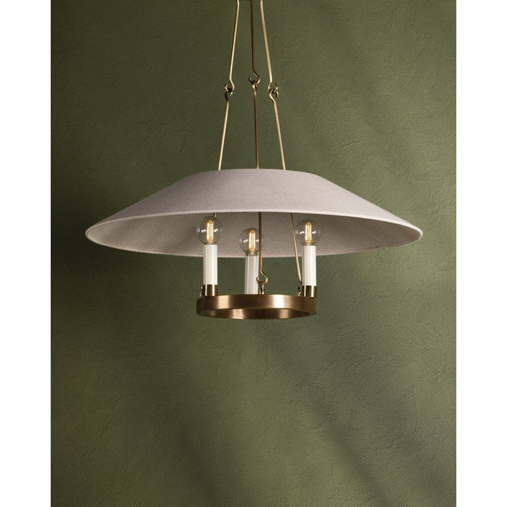 Archive Chandelier - Patina Brass