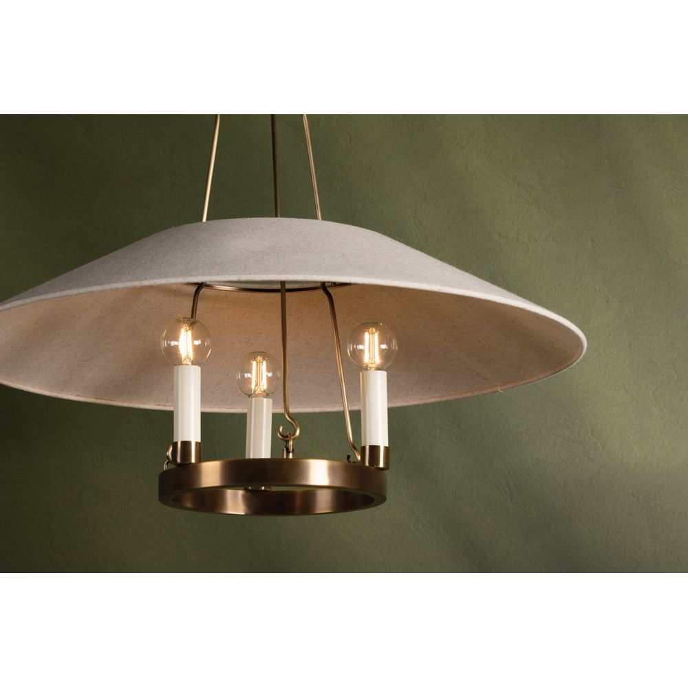 Archive Chandelier - Patina Brass