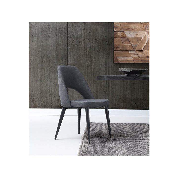Audrey Dining Chair-Whiteline Modern Living-WHITELINE-DC1473-NVY-Dining Chairs-2-France and Son